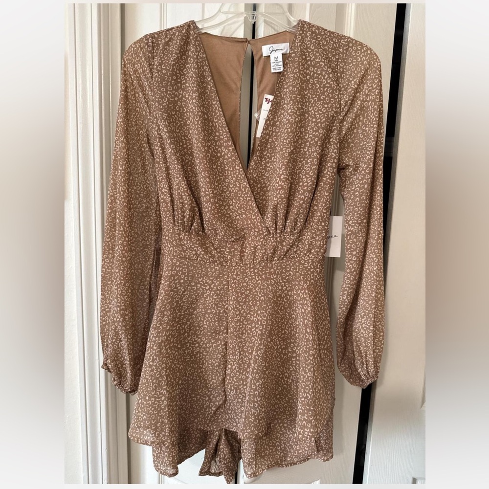 Japna Tan Long Sleeve Romper
